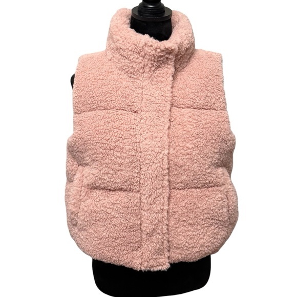 Love Fate Destiny Jackets & Blazers - NWTFate by LFD Size Small Pink Teddy Vest.